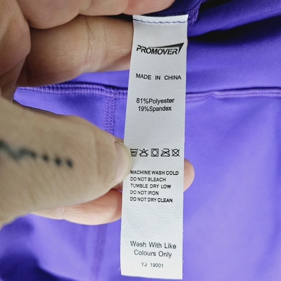 PROMOVER | wide leg high waist goucho cropped athletic pocket yoga pants - Picture 4 of 4